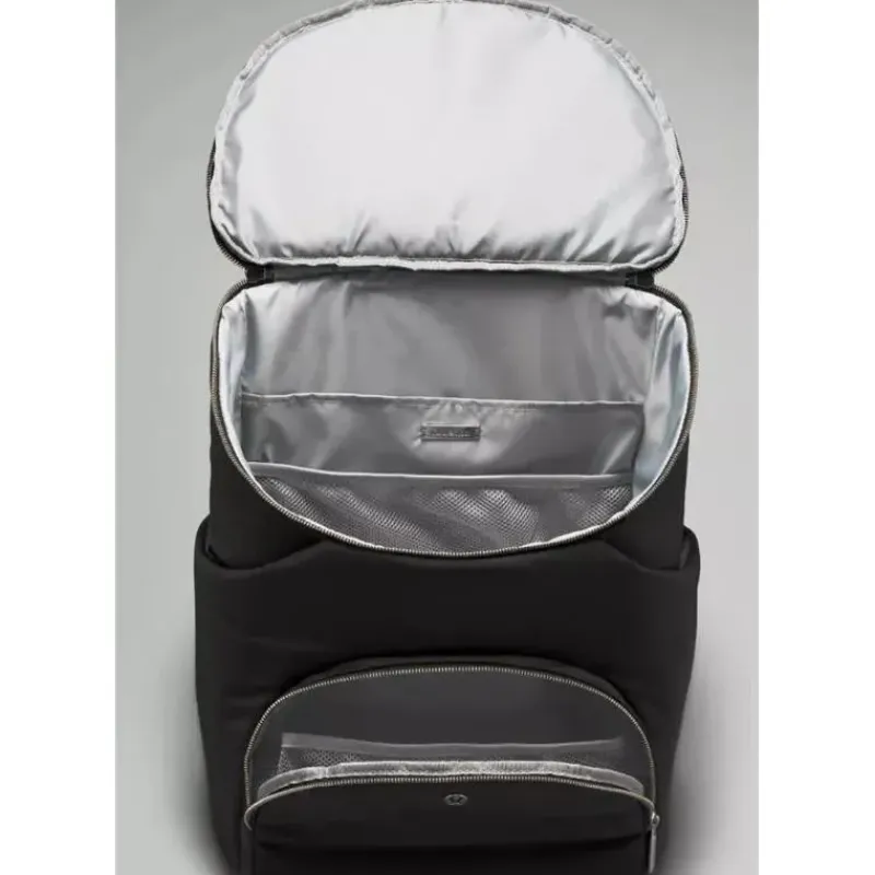 Lululemon Diaper Backpacks*- New Parent Backpack 17L, Black/Silver Drop
