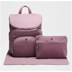 Lululemon Diaper Backpacks*- New Parent Backpack 17L, Lavender Lux/Sheer Oak