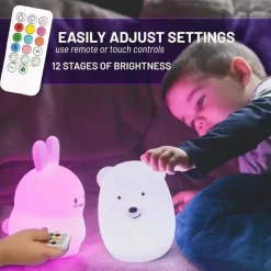 LumieWorld Easter|Lighting*- Lumipets, Kids Night Light, Play Music, Bunny Rabbit