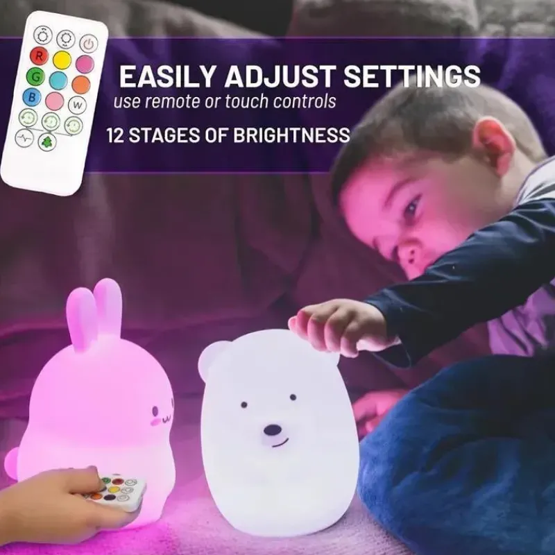 LumieWorld Easter|Lighting*- Lumipets, Kids Night Light, Play Music, Bunny Rabbit