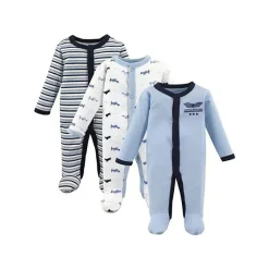 Baby Vision Gifts Up To $25|Preemie Clothing*Luvable Friends - 3Pk Airplane Baby Boy Preemie Sleep & Play