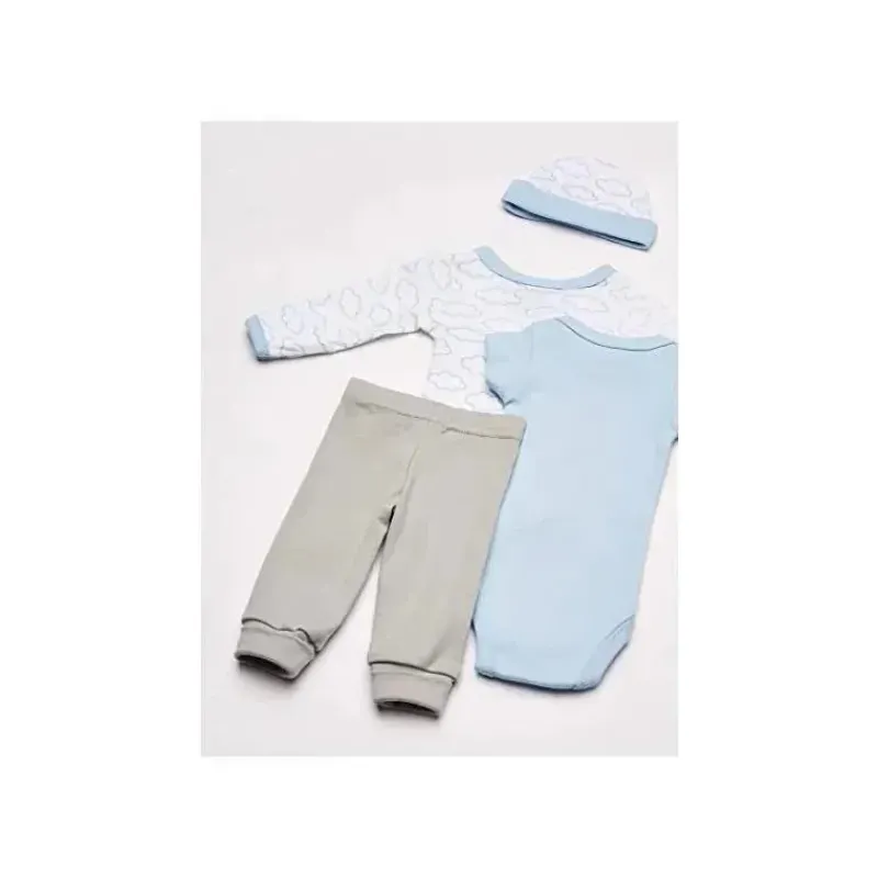 Baby Vision Preemie Clothing*Luvable Friends - 4Pk Baby Boy Cotton Preemie Layette Set