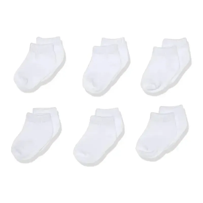 Baby Vision Baby Gloves & Socks*Luvable Friends - 6Pk Unisex White Baby Socks Set
