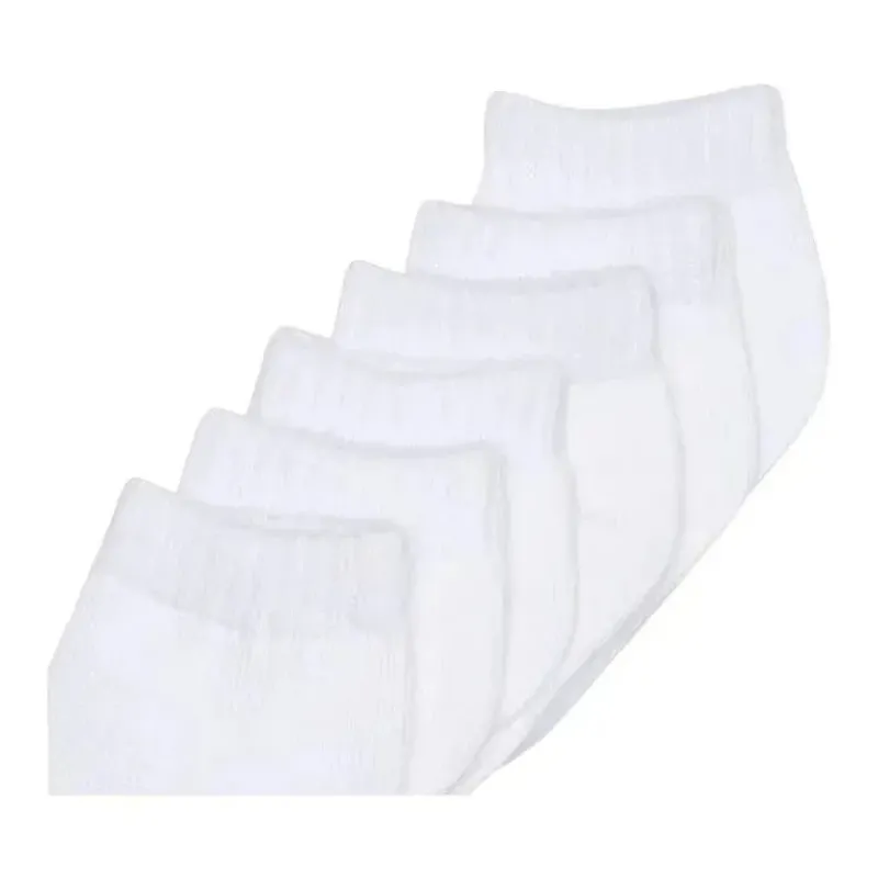 Baby Vision Baby Gloves & Socks*Luvable Friends - 6Pk Unisex White Baby Socks Set