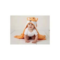 Baby Vision Baby Bath Towels*Luvable Friends Animal Face Hooded Woven Terry Baby Towel, Frog
