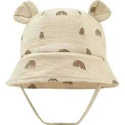 MacroBaby Baby Hats*- Baby Sun Hat With Ears Beige