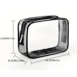Kids MacroBaby Kids Bags & Backpacks*- Clear Black Zipper Pencil Storage Bag