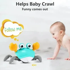 MacroBaby Pretend Play|Toys For 0-12 Months*- Crawling Crab Baby Toy