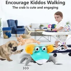 MacroBaby Pretend Play|Toys For 0-12 Months*- Crawling Crab Baby Toy