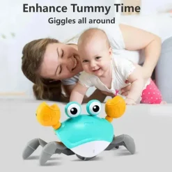 MacroBaby Pretend Play|Toys For 0-12 Months*- Crawling Crab Baby Toy