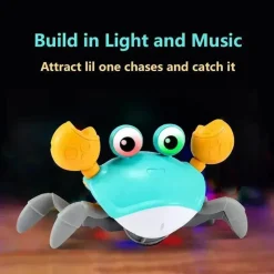 MacroBaby Pretend Play|Toys For 0-12 Months*- Crawling Crab Baby Toy