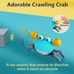 MacroBaby Pretend Play|Toys For 0-12 Months*- Crawling Crab Baby Toy