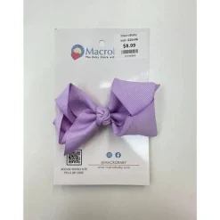 MacroBaby Baby Hair Accessories*- Hair Bow Medium, Purple