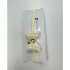 MacroBaby Baby Hair Accessories*- Headband Pearl, Large