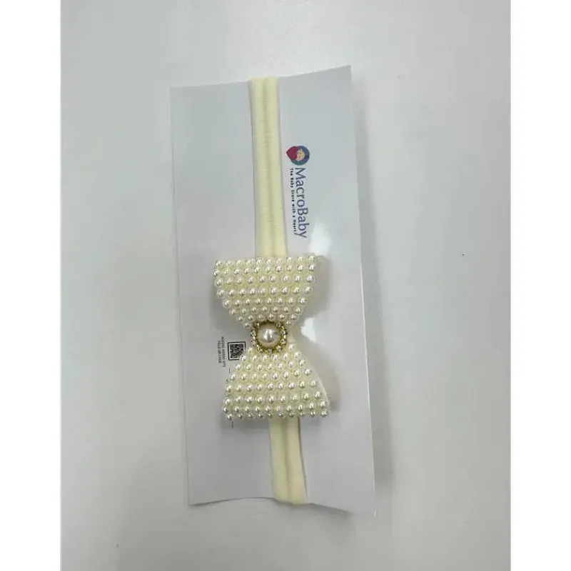 MacroBaby Baby Hair Accessories*- Headband Pearl, Large