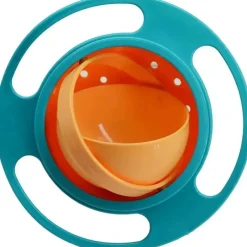 MacroBaby Cool Baby Products|Plates & Bowls*- Magic Gyro Bowl 360 Degree Rotate Spill-Proof Bowls with Lid