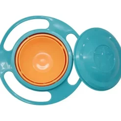 MacroBaby Cool Baby Products|Plates & Bowls*- Magic Gyro Bowl 360 Degree Rotate Spill-Proof Bowls with Lid
