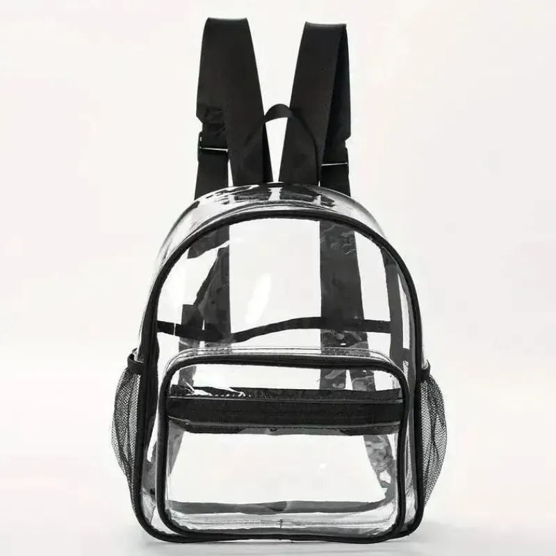 Kids MacroBaby Kids Bags & Backpacks*- Mini Waterproof Transparent Black School Backpack