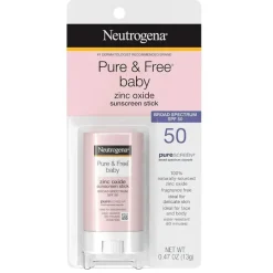 MacroBaby Sun Care*- Neutrogena Pure & Free Baby Mineral Sunscreen Stick with Broad Spectrum SPF 50 & Zinc Oxide