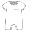 MacroBaby Dolls Accessories|Dolls*Doll's Maternity - White Short Sleeve Baby Romper
