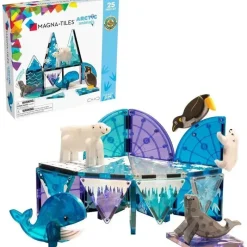 Kids Magnatiles Gift For Kids*- Arctic Animals 25-Piece Magnetic Construction Set