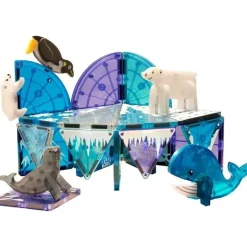 Kids Magnatiles Gift For Kids*- Arctic Animals 25-Piece Magnetic Construction Set