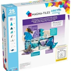 Kids Magnatiles Gift For Kids*- Arctic Animals 25-Piece Magnetic Construction Set