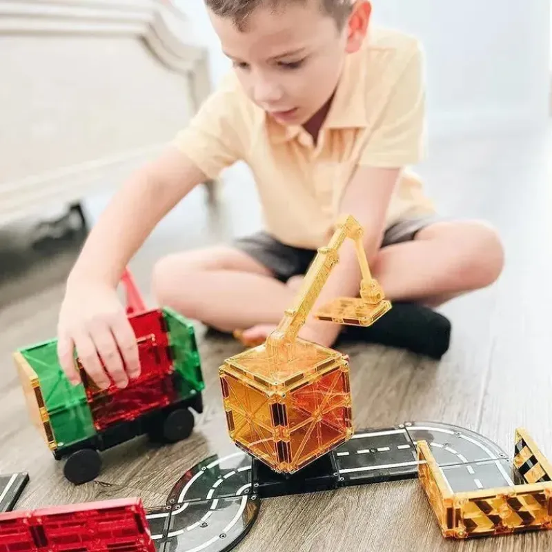 Kids Magnatiles Gift For Kids*- Builder 32-Piece Magnetic Construction Set