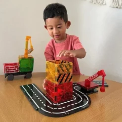 Kids Magnatiles Gift For Kids*- Builder 32-Piece Magnetic Construction Set