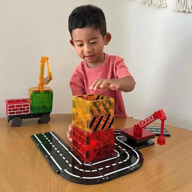 Kids Magnatiles Gift For Kids*- Builder 32-Piece Magnetic Construction Set