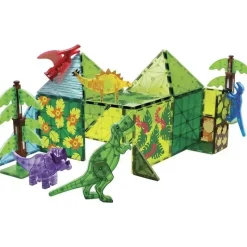 Kids Magnatiles Gift For Kids*- Dino World XL 50-Piece Magnetic Construction Set