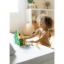 Kids Magnatiles Gift For Kids*- Jungle Animals 25-Piece Magnetic Construction Set