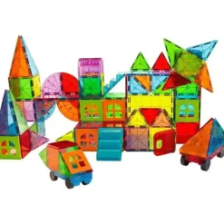 Kids Magnatiles Gift For Kids*- Metropolis 110-Piece Magnetic Construction Set