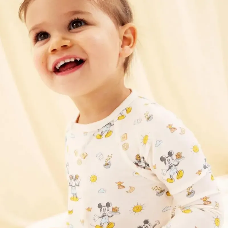 Magnetic Me Baby Sleepwear*- Mickey's Brunch Bunch Modal Conv Coverall