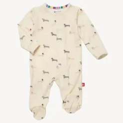 Magnetic Me Baby Sleepwear*Magnificent Baby - Beenie Von Weinie Bamboo Footie