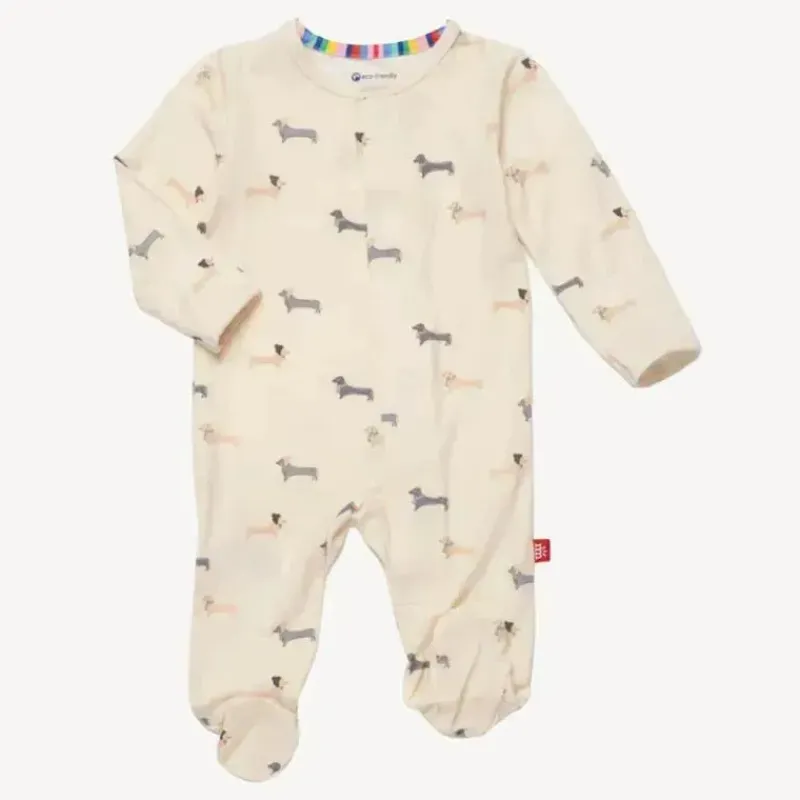 Magnetic Me Baby Sleepwear*Magnificent Baby - Beenie Von Weinie Bamboo Footie