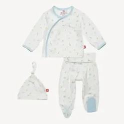 Magnetic Me Baby Sleepwear*Magnificent Baby - Blue Little Bitty Pretty One Kimono Set