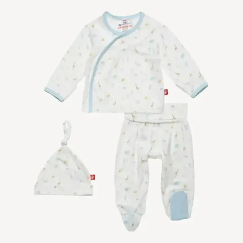 Magnetic Me Baby Sleepwear*Magnificent Baby - Blue Little Bitty Pretty One Kimono Set