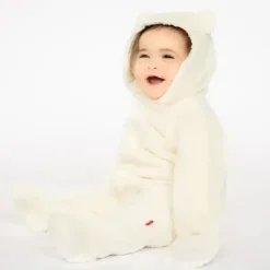 Magnetic Me Baby One-Pieces*Magnificent Baby - Cloud Minky Pram Sherpa Footie Cloud