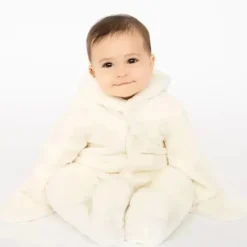 Magnetic Me Baby One-Pieces*Magnificent Baby - Cloud Minky Pram Sherpa Footie Cloud