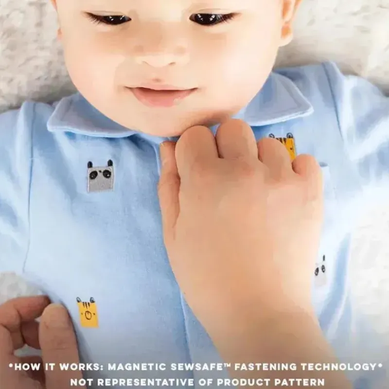 Magnetic Me Baby Sleepwear*Magnificent Baby - Lilac Snow Waffle Modal Footie