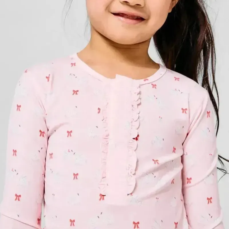 Magnetic Me Baby Sleepwear*Magnificent Baby - Swan Of A Kind Bamboo Long Sleeve Pajama