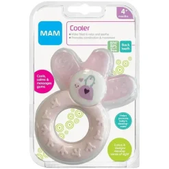Mam Toys For 0-12 Months|Gift For Baby*- Cooler Teether, Girl, 4+ Months