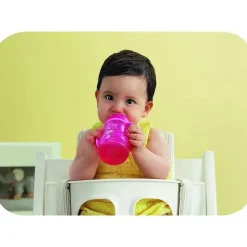 Mam Straw, Sippy & Training Cups|Dishes, Utensils & Food Containers*- Girl Trainer Cup 8Oz, Pink, 4M+