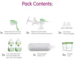 Mam Breast Pumps*- 2-in-1 Double Electric Breast Pump & Manual Breast Pump