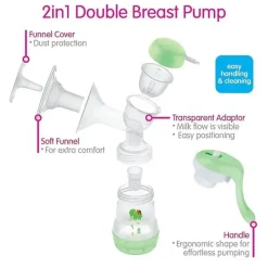 Mam Breast Pumps*- 2-in-1 Double Electric Breast Pump & Manual Breast Pump