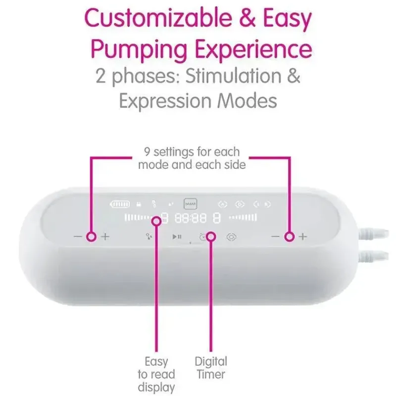 Mam Breast Pumps*- 2-in-1 Double Electric Breast Pump & Manual Breast Pump
