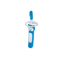 Mam Oral & Nasal Care*3+ Months Massaging Baby Toothbrush, Gum Cleaner and Massager - Blue