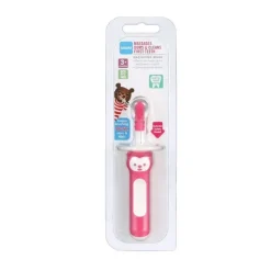 Mam Oral & Nasal Care*3+ Months Massaging Baby Toothbrush, Gum Cleaner and Massager - Pink