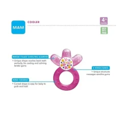 Mam Toys For 0-12 Months|Gift For Baby*Cooler Teether 4M+, Colors May Vary, 1-Pack